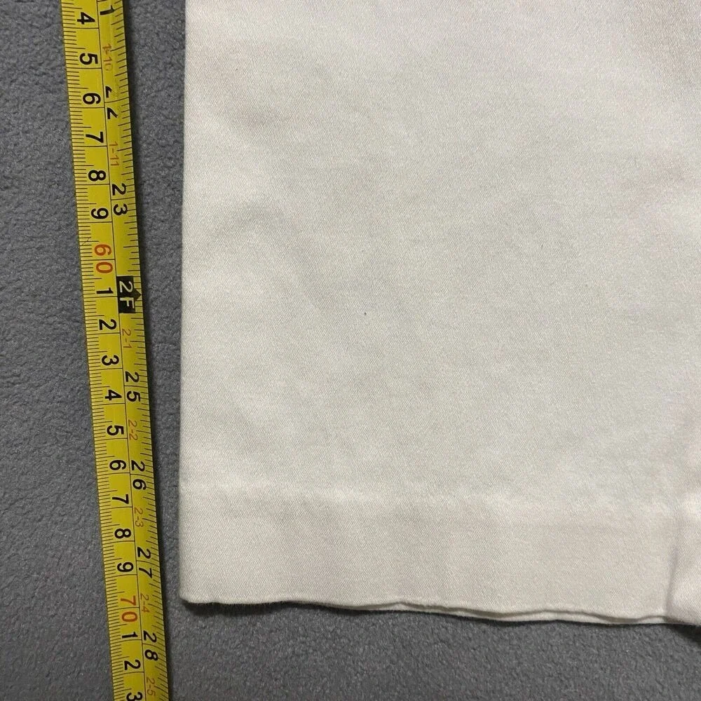 Lauren Ralph Lauren Woman's Stretch Cotton Pants Size 10 Flat Front Straight Leg